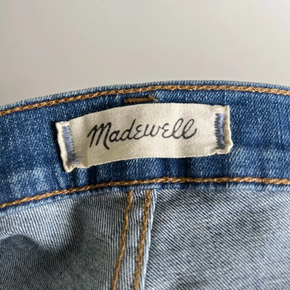 Madewell 10" High Rise Skinny Distressed Women Size 25 Jean - Picture 6 of 8